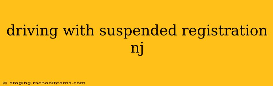 driving with suspended registration nj