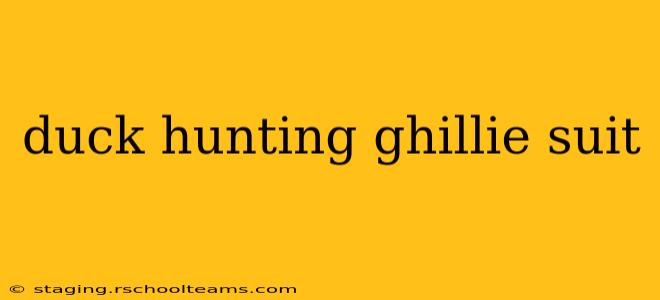 duck hunting ghillie suit