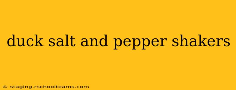 duck salt and pepper shakers