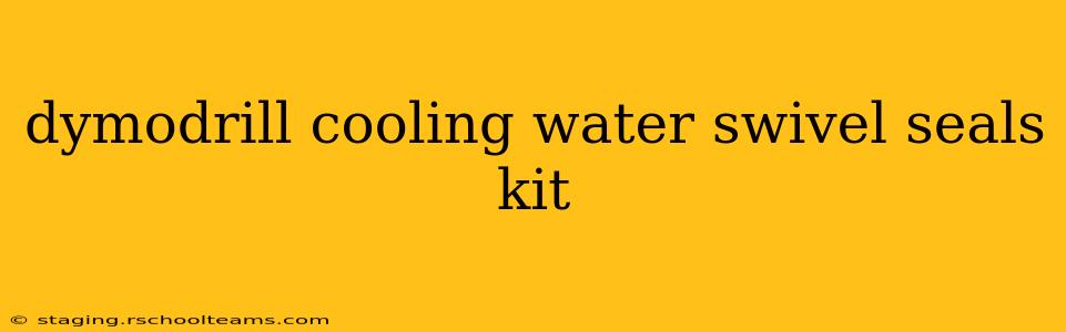 dymodrill cooling water swivel seals kit