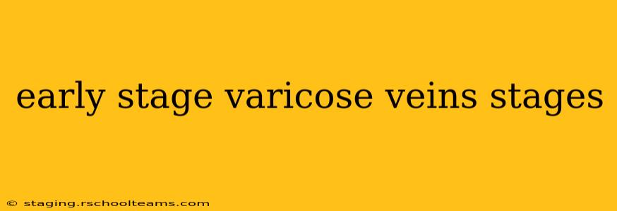 early stage varicose veins stages