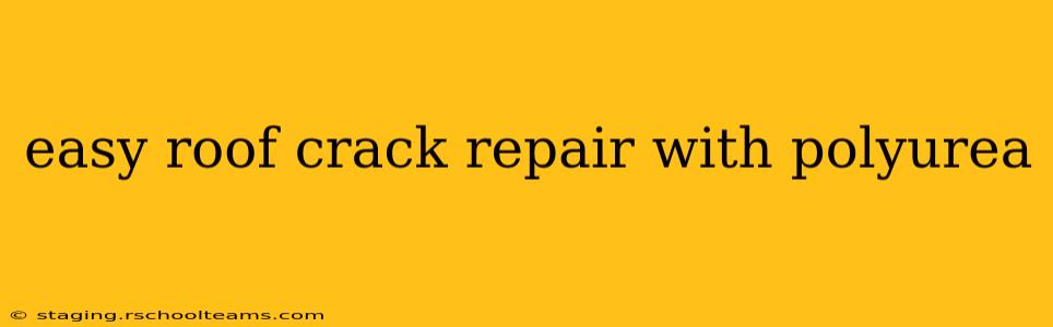 easy roof crack repair with polyurea