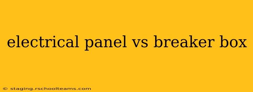 electrical panel vs breaker box