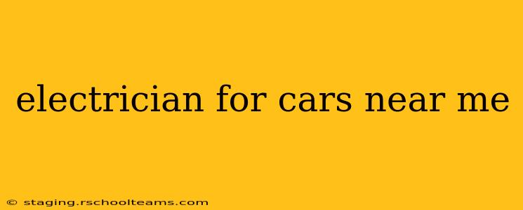 electrician for cars near me