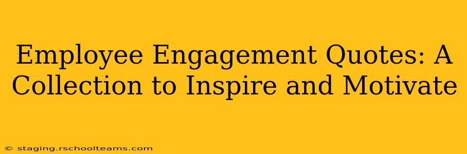 Employee Engagement Quotes: A Collection to Inspire and Motivate