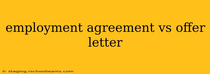 employment agreement vs offer letter