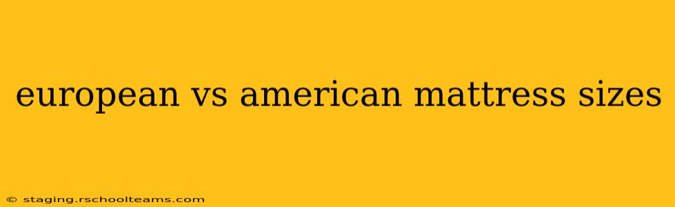 european vs american mattress sizes