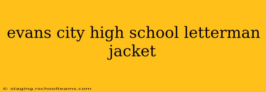evans city high school letterman jacket