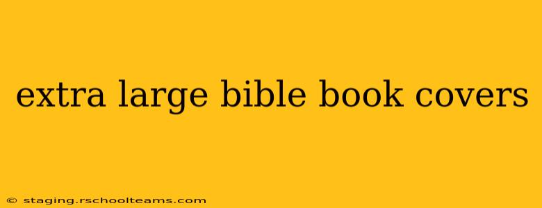 extra large bible book covers