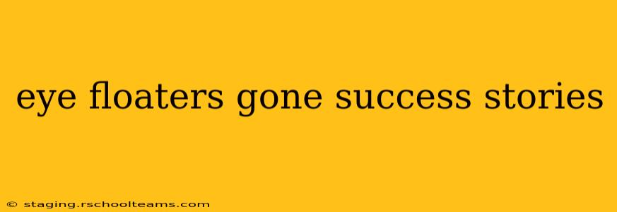eye floaters gone success stories