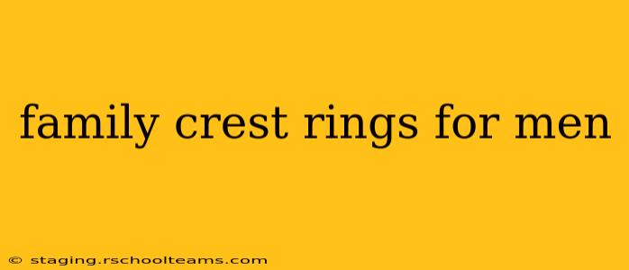 family crest rings for men