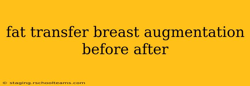 fat transfer breast augmentation before after
