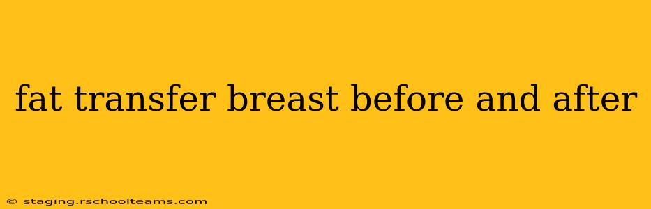 fat transfer breast before and after