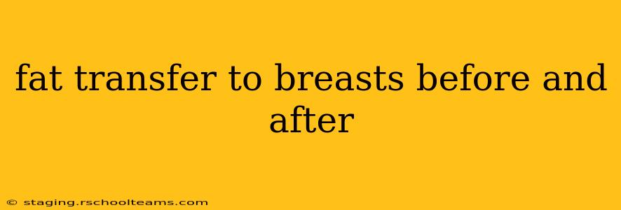 fat transfer to breasts before and after