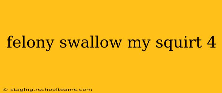 felony swallow my squirt 4