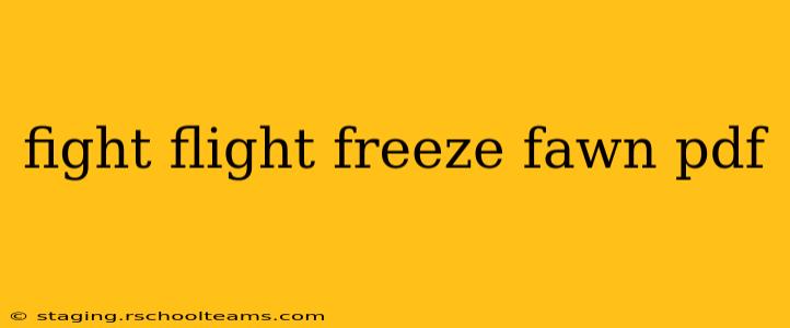 fight flight freeze fawn pdf