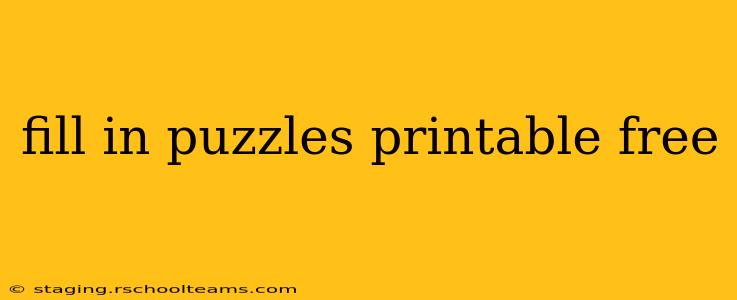 fill in puzzles printable free