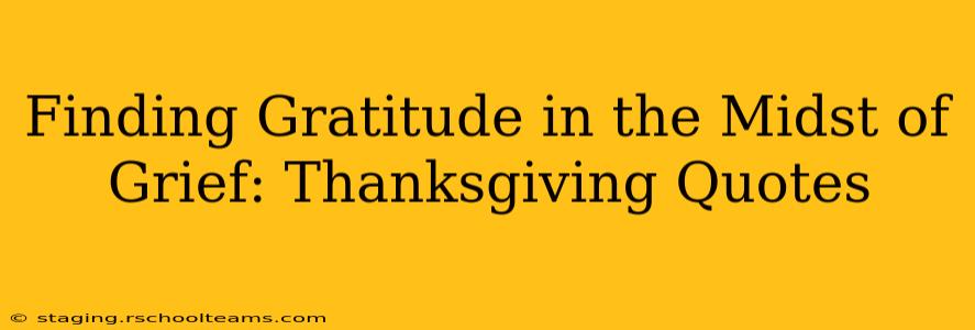 Finding Gratitude in the Midst of Grief: Thanksgiving Quotes