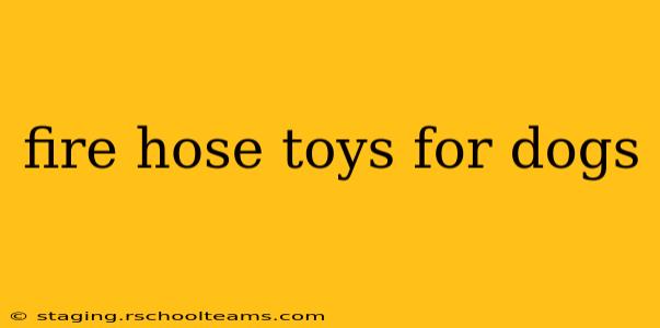 fire hose toys for dogs