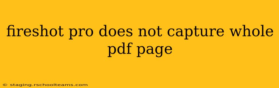 fireshot pro does not capture whole pdf page