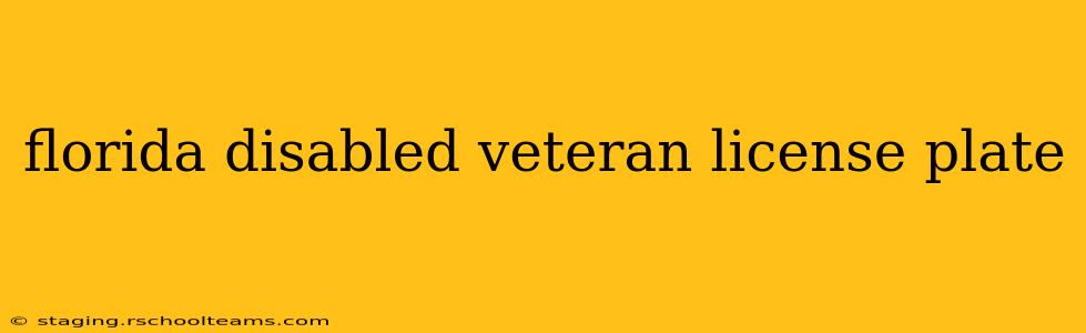 florida disabled veteran license plate