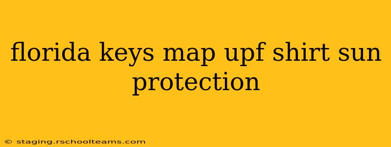 florida keys map upf shirt sun protection