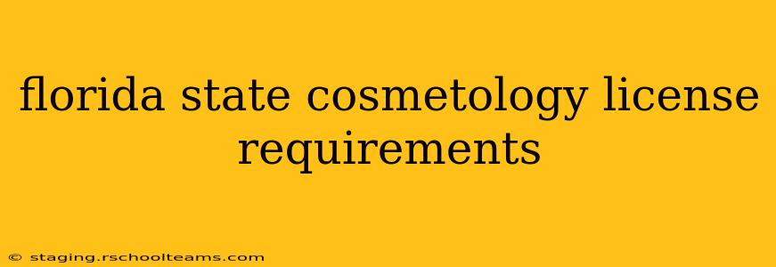 florida state cosmetology license requirements