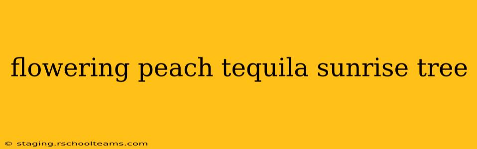flowering peach tequila sunrise tree