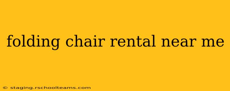folding chair rental near me