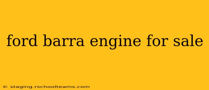 ford barra engine for sale