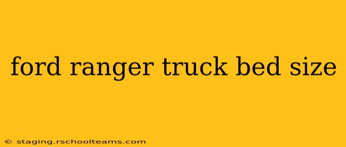 ford ranger truck bed size
