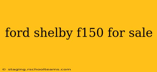 ford shelby f150 for sale