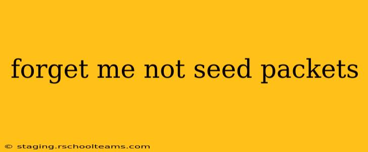 forget me not seed packets