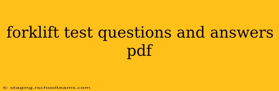 forklift test questions and answers pdf