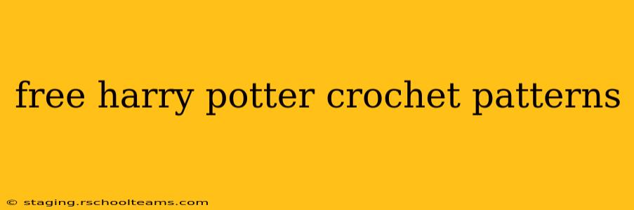 free harry potter crochet patterns