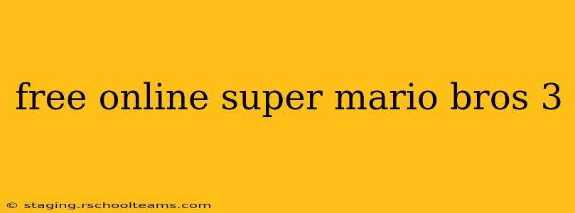 free online super mario bros 3
