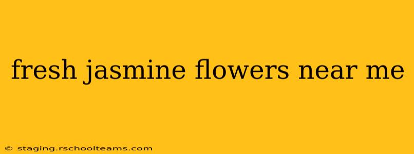 fresh jasmine flowers near me