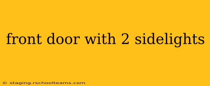 front door with 2 sidelights