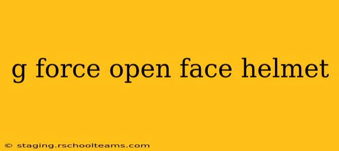 g force open face helmet