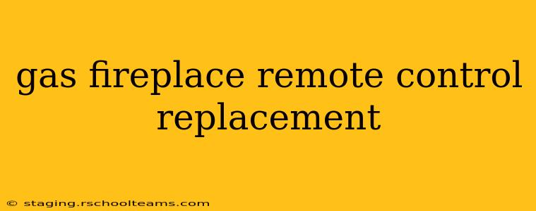 gas fireplace remote control replacement