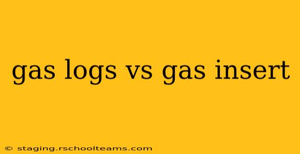 gas logs vs gas insert