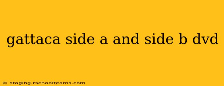 gattaca side a and side b dvd