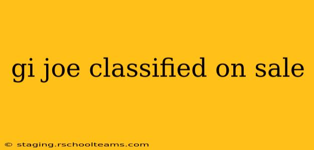 gi joe classified on sale