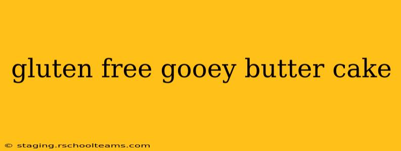 gluten free gooey butter cake