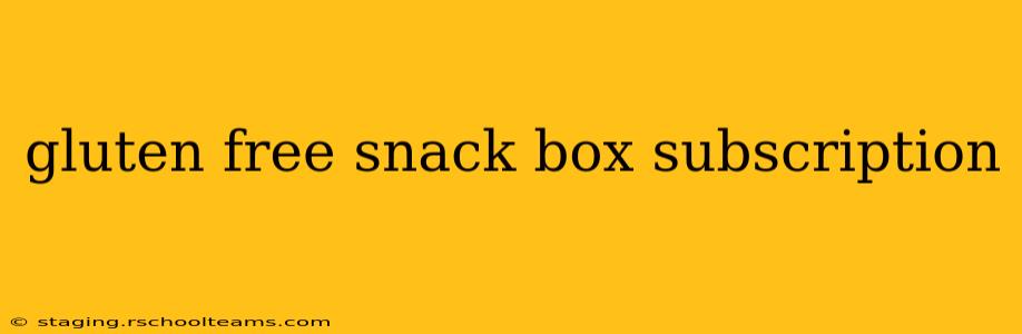 gluten free snack box subscription