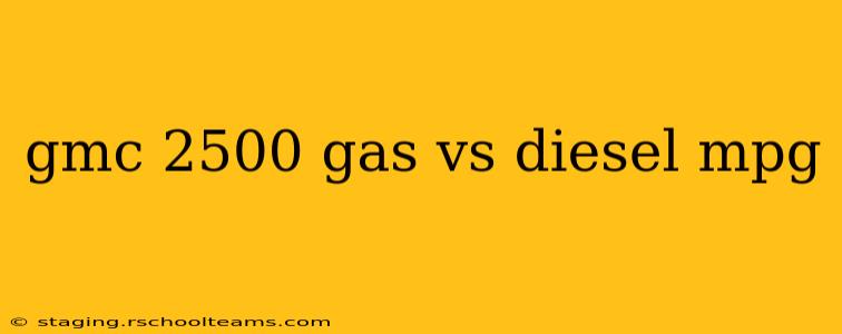 gmc 2500 gas vs diesel mpg