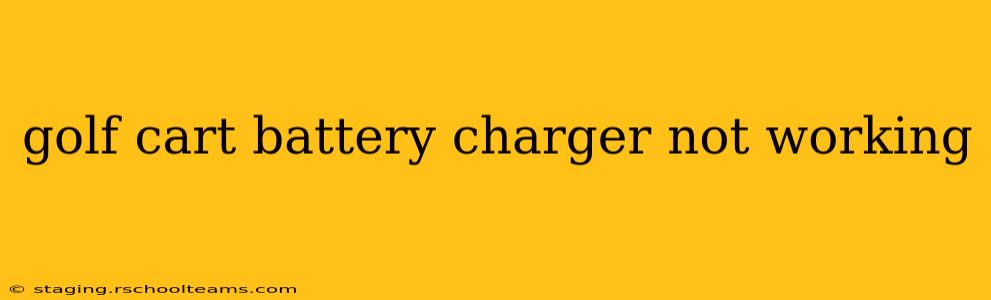 golf cart battery charger not working