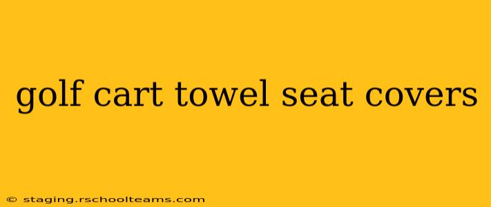 golf cart towel seat covers