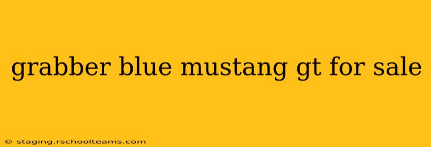 grabber blue mustang gt for sale