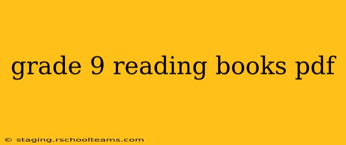 grade 9 reading books pdf